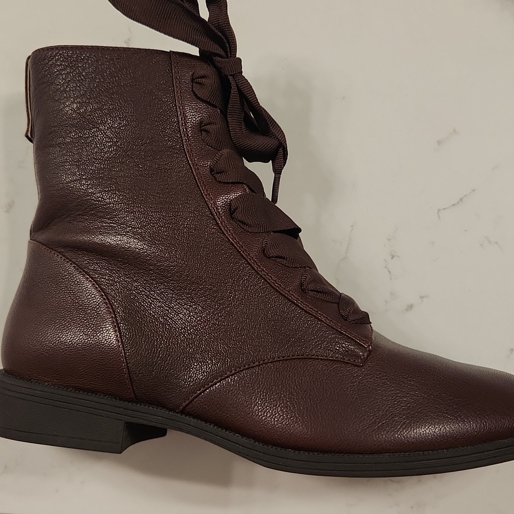 Vionic Dark Brown Lace-Up Boots for Women - Picture 10 of 12